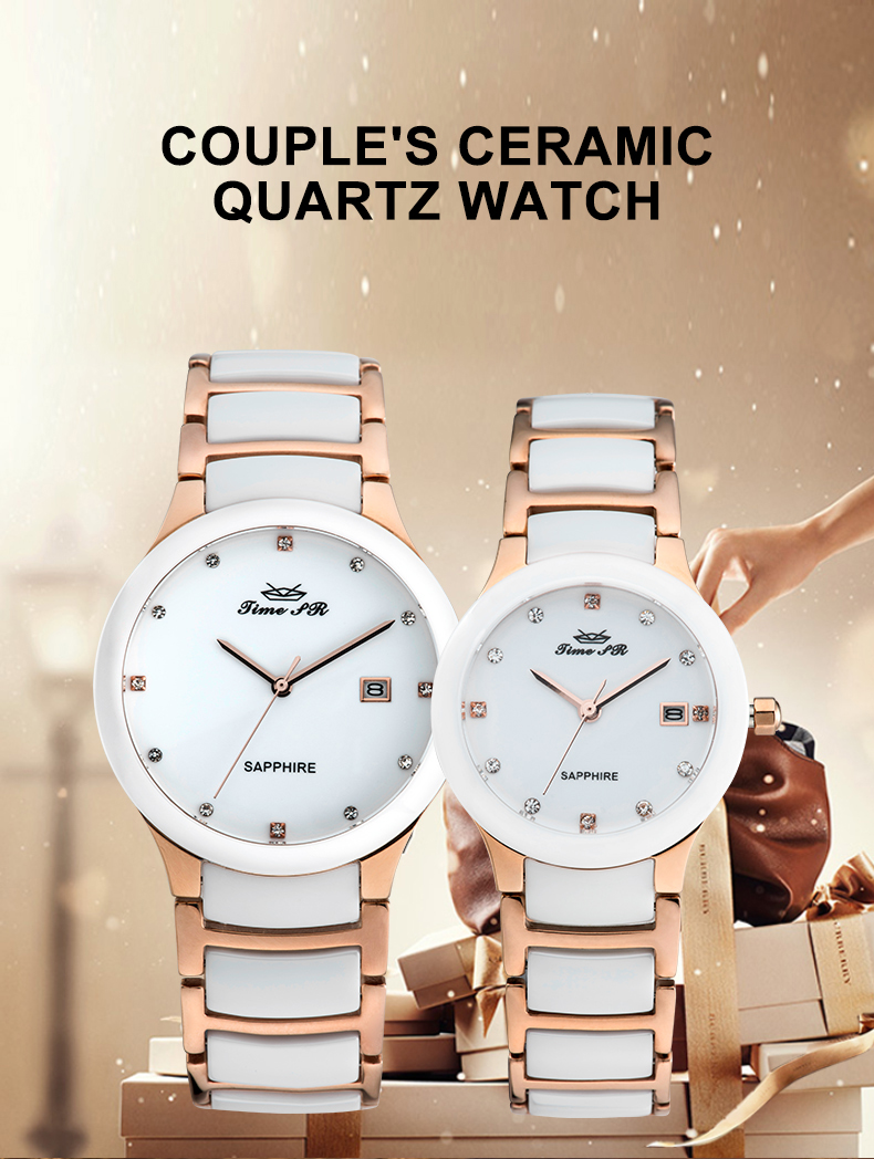 Quartz Couple Watch Ceramic Watch