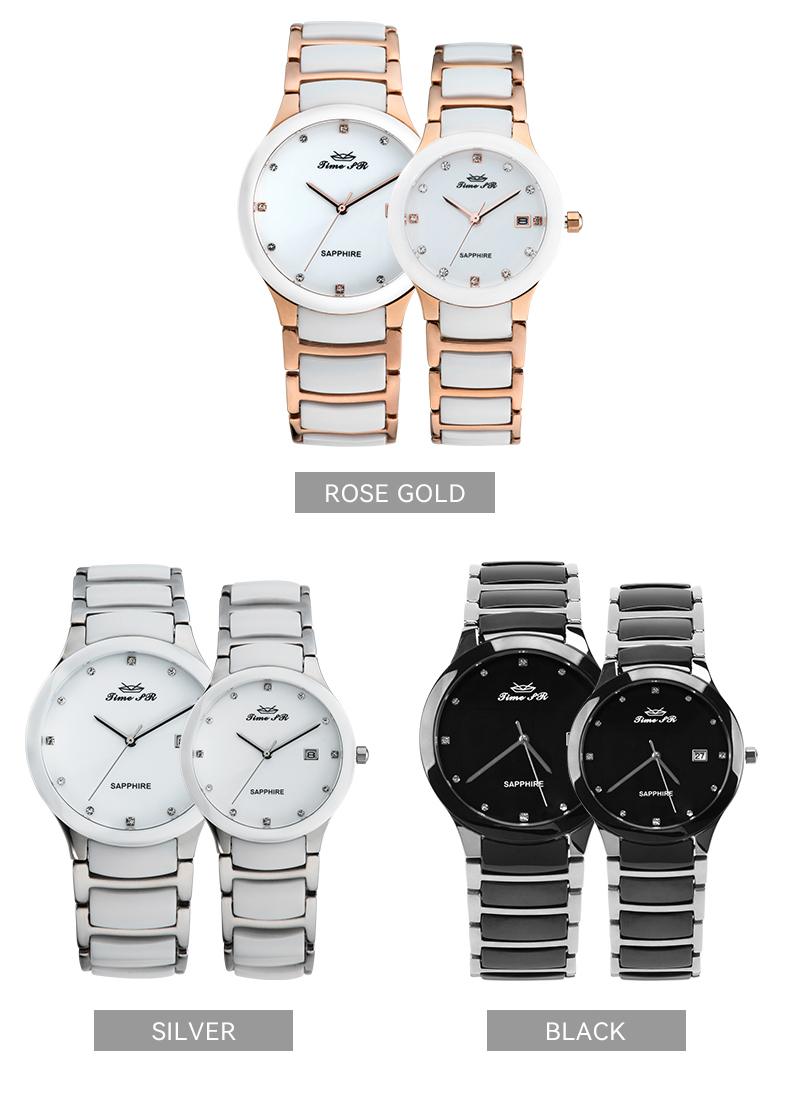 Quartz Couple Watch Ceramic Watch