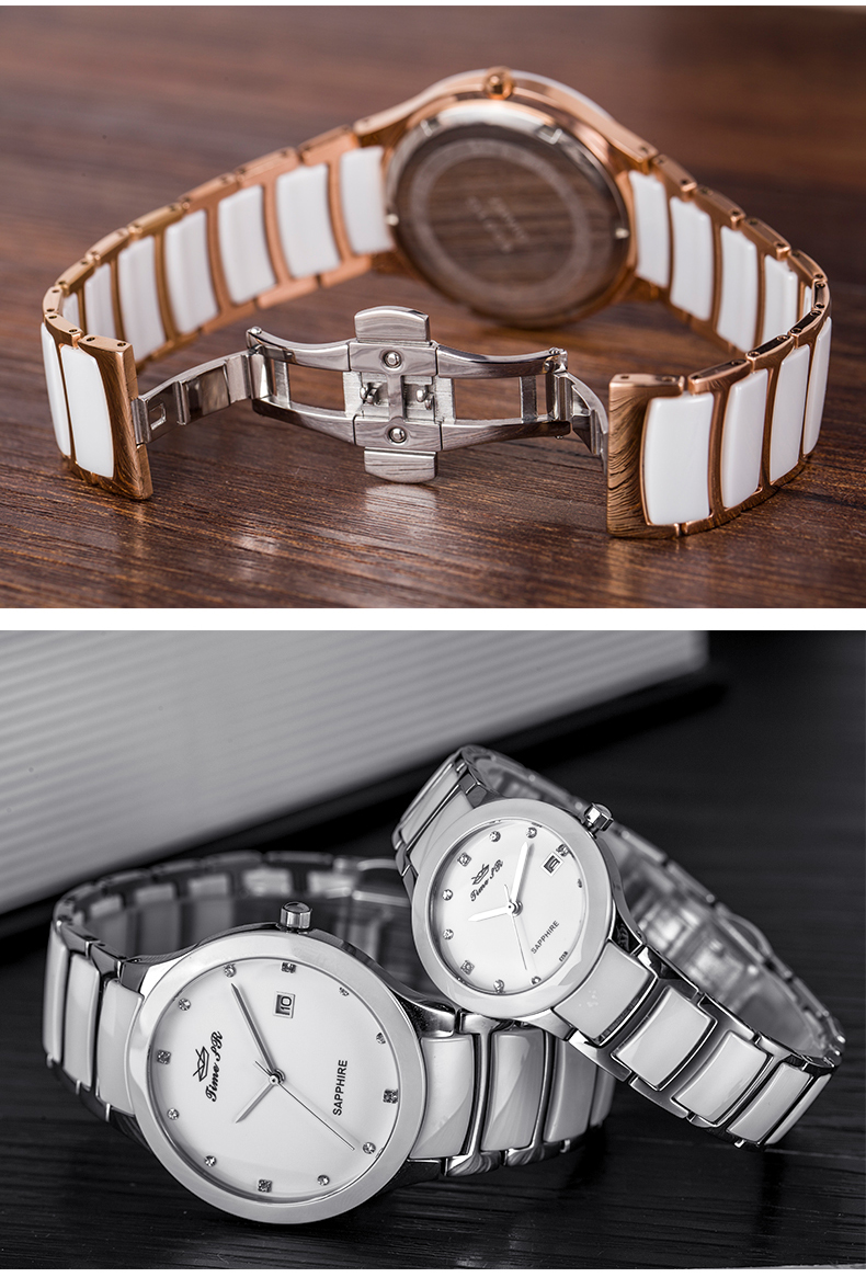 Quartz Couple Watch Ceramic Watch