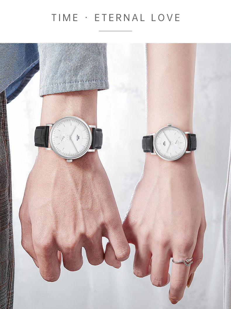 Quartz Couple Watch Rhonda Movement Watch