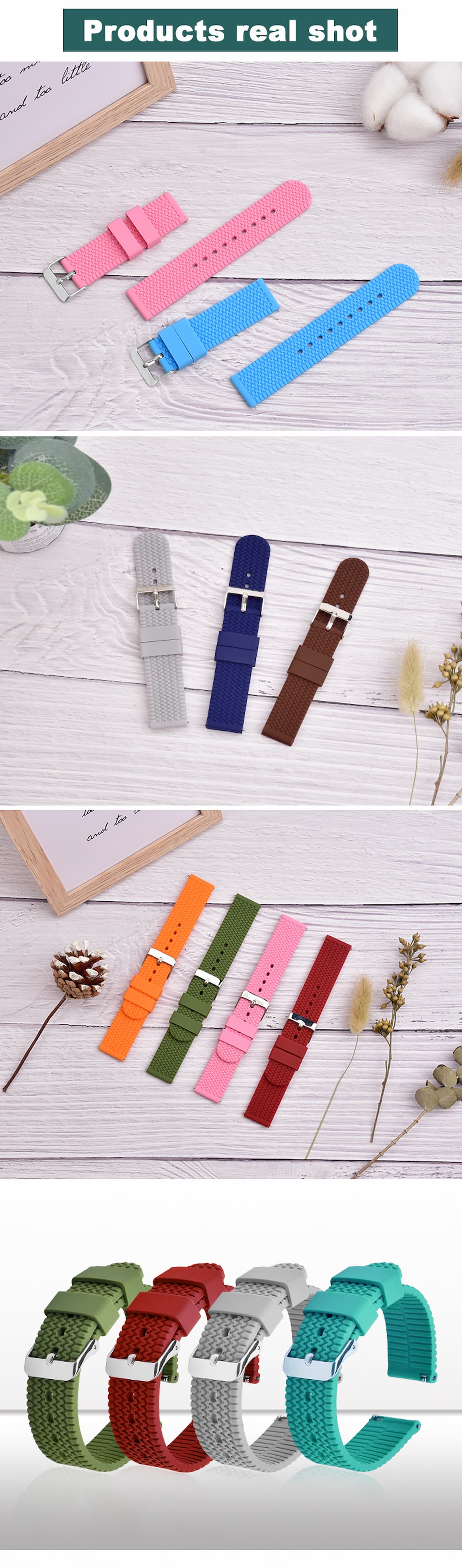 silicone rubber watch band strap for huawei watch