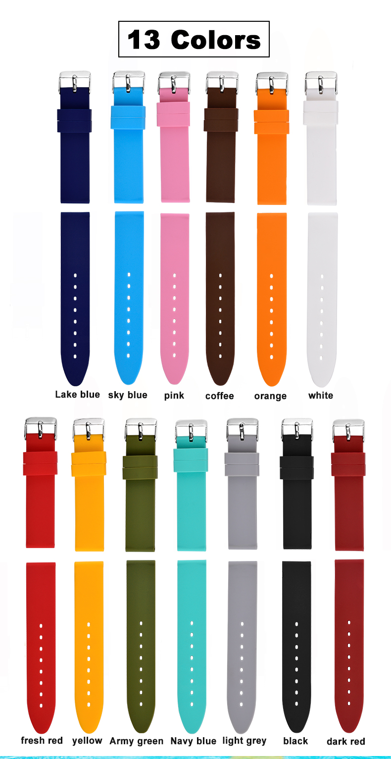 silicone watch band straps