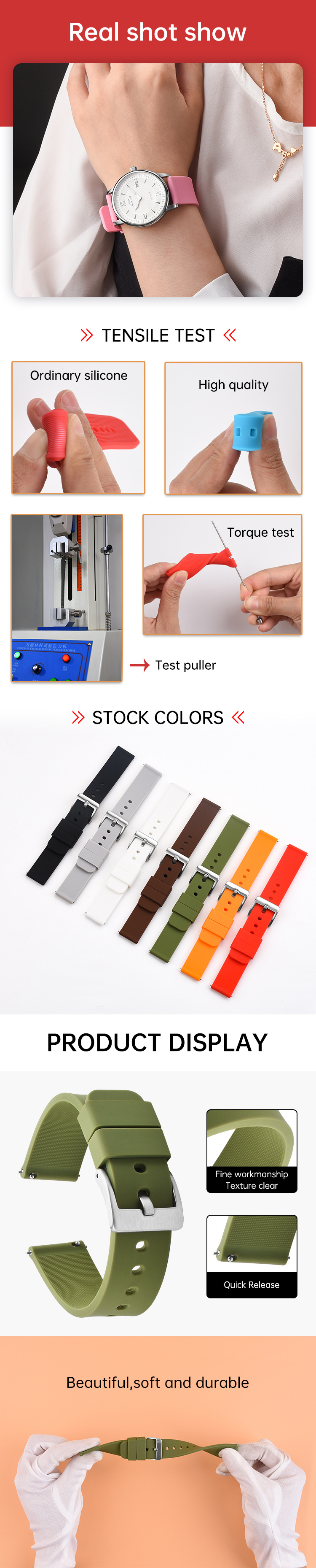 Silicone Watch Strap SHX watch bands