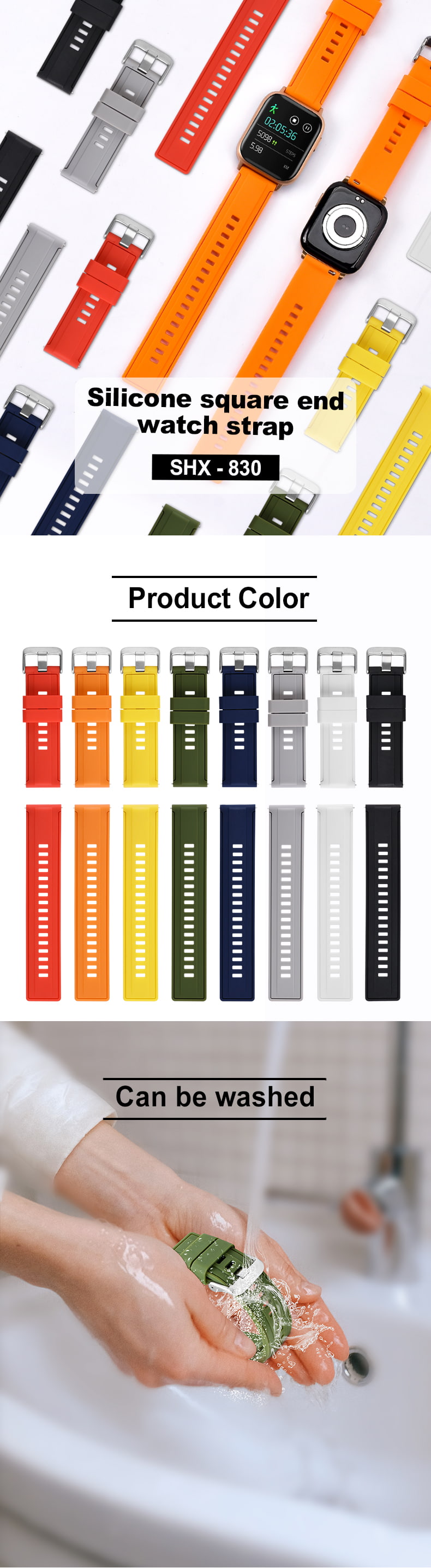 Silicone watch strap watch bands in stock