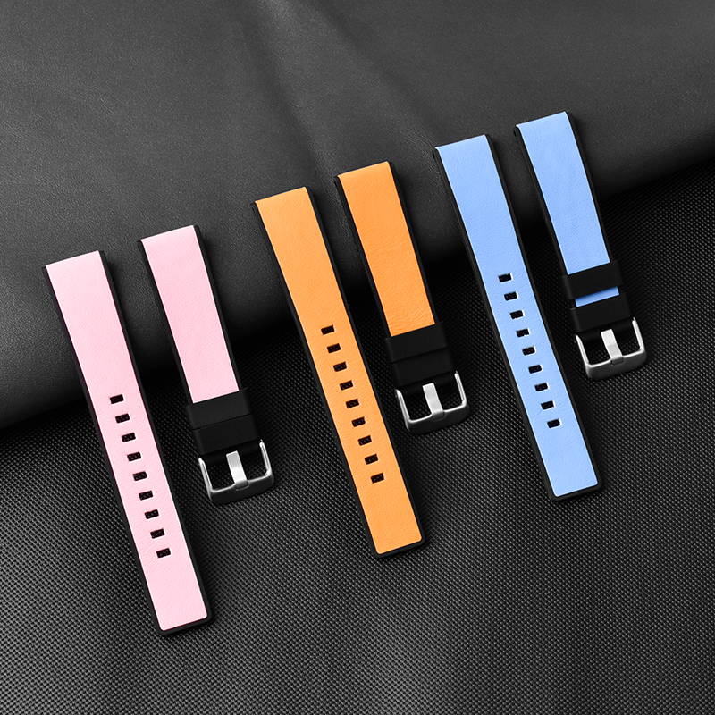 silicone rubber and leather watch bands for sale