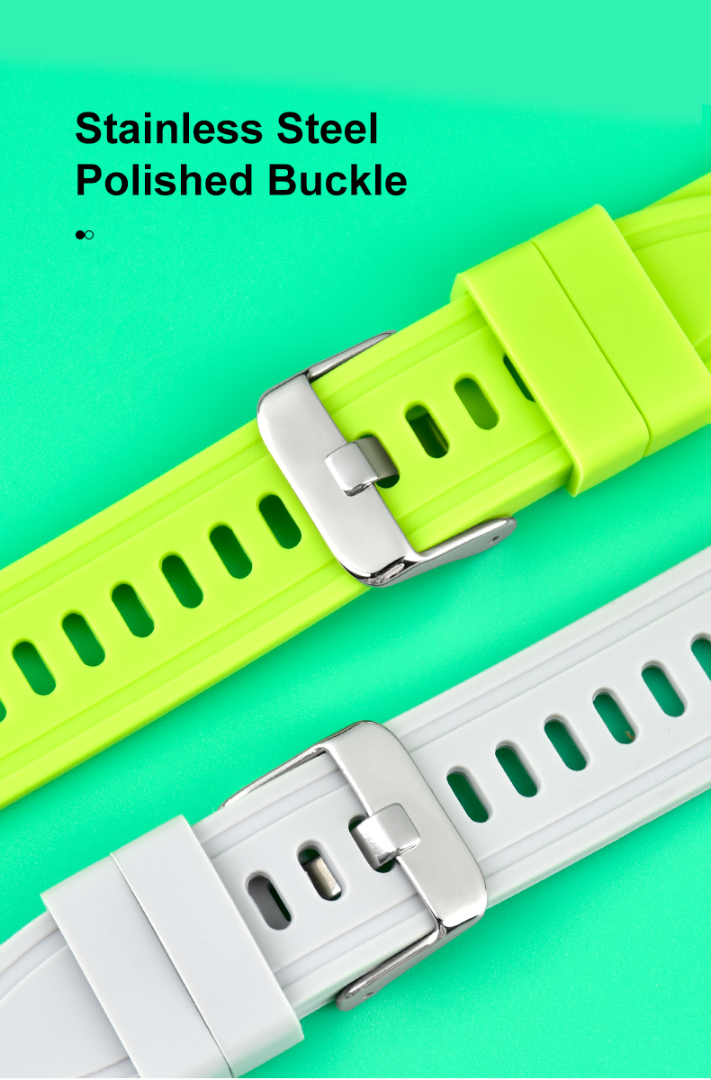 18 20 22mm Watch Straps Silicone Strap