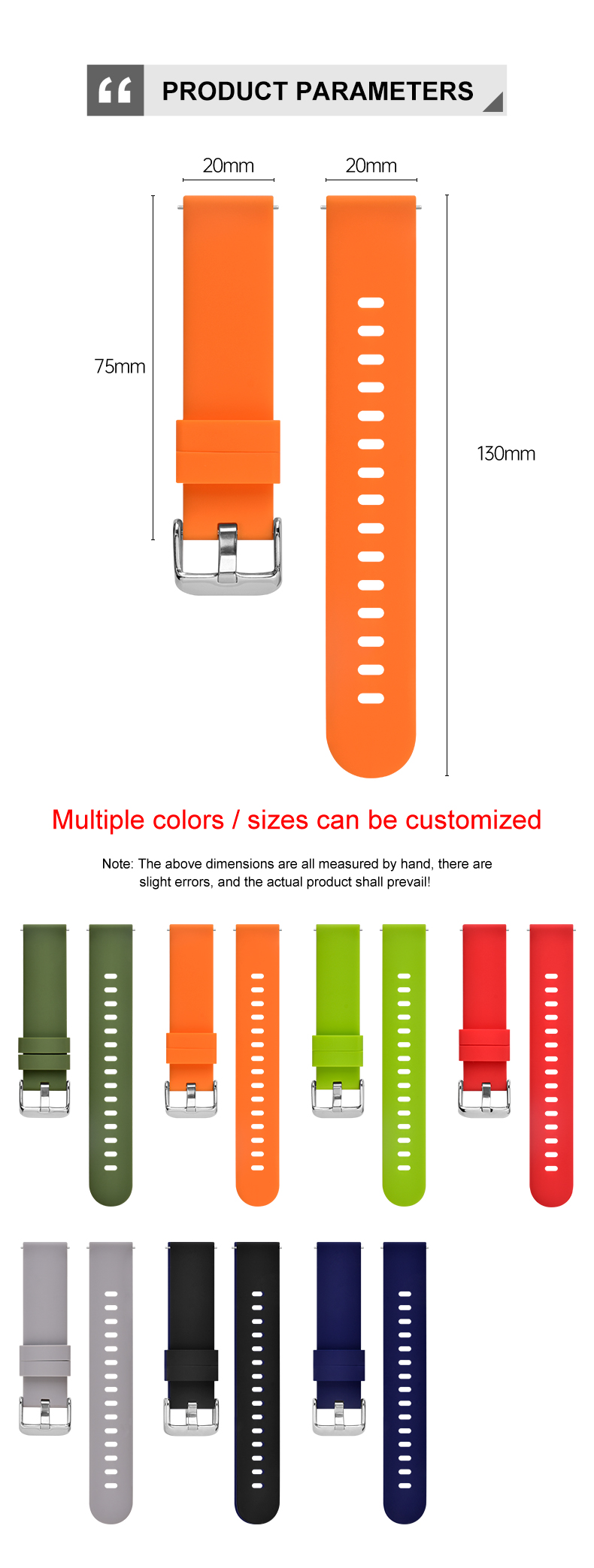 Silicone Watch Straps for Smart Watch