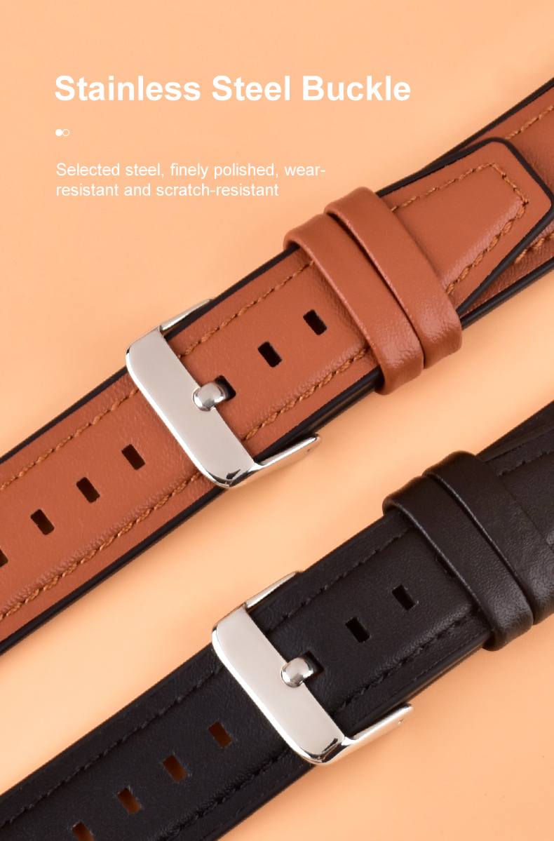 Quick Release Luxury Leather Watch Strap