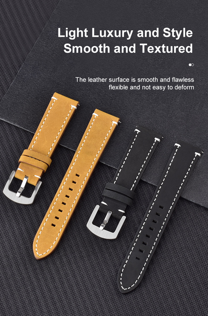 Luxury Crazy Horse Leather Strap for Watch