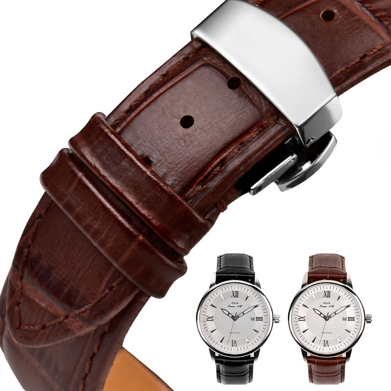 bamboo grain leather strap