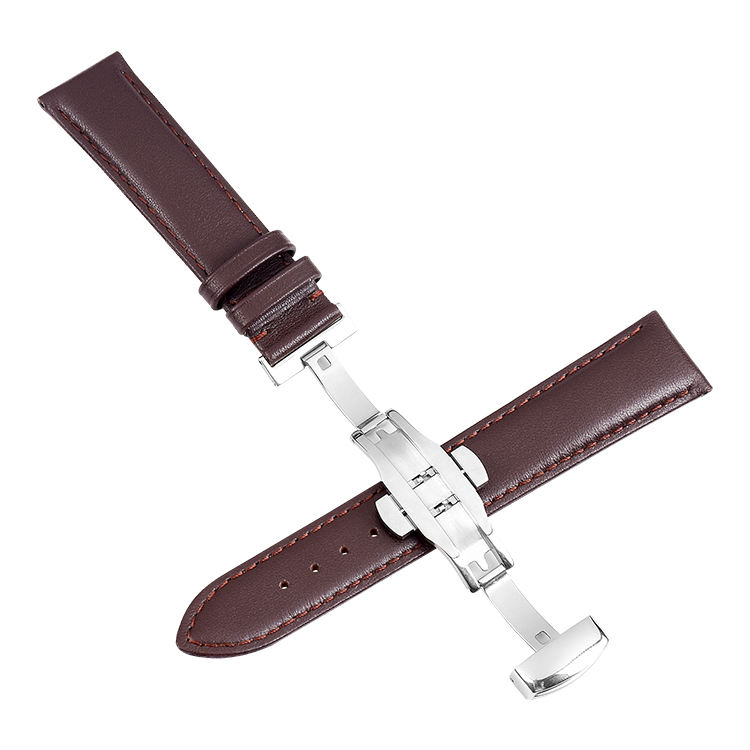 Italian leather watch strap