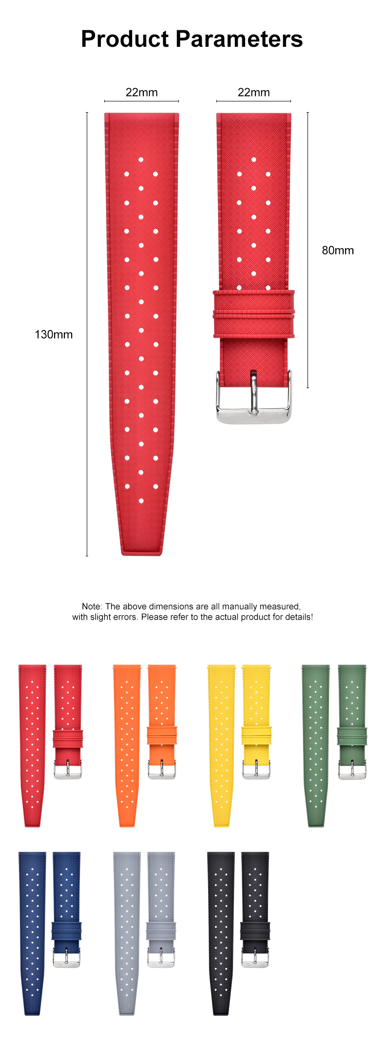 Watch Strap Fluororubber Strap for apple watch