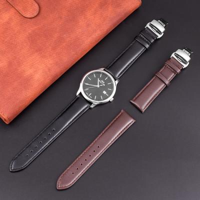 Italian leather watch strap